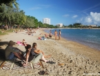 Premiers pieds dans le sable sur la Baie des Citrons