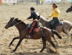 Rodéo sur cheval.