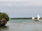 Pirogue traditionnelle dans la Baie d'Upi