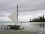 Pirogue traditionnelle dans la Baie d'Oro