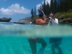 Piscine naturelle dans la baie d'Oro