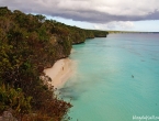 Plage de Kiki, accessible uniquement à marée basse