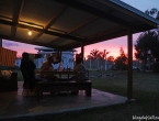 Couché de soleil sur le dispensaire