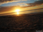 Coucher de soleil sur la plage