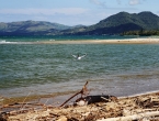 Plage en bas de l'église